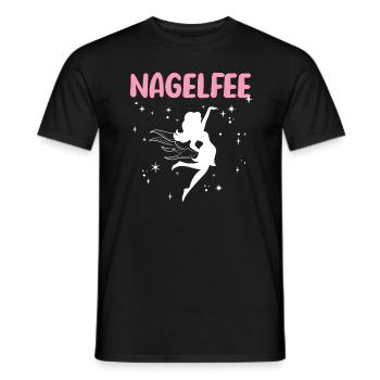 Nagelfee Nageldesignerin Nagelstudio - Männer T-Shirt - Schwarz - Vorne - AI Model Male 178 light (178cm)