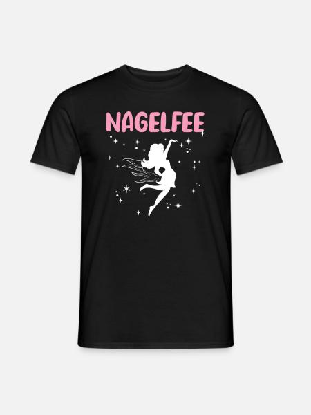 Nagelfee Nageldesignerin Nagelstudio - Männer T-Shirt - Schwarz