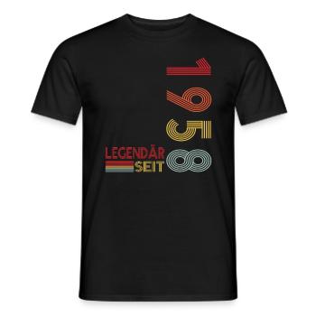 Geburtstag Geboren 1958 Mann Legendär seit 1958 - Männer T-Shirt - Schwarz - Vorne - AI Model Male 178 light (178cm)