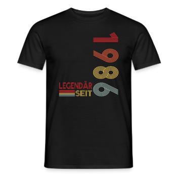 Geburtstag Geboren 1986 Mann Legendär seit 1986 - Männer T-Shirt - Schwarz - Vorne - AI Model Male 178 light (178cm)