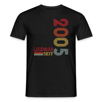 Geburtstag Geboren 2005 Mann Legendär seit 2005 - Männer T-Shirt - Schwarz - Vorne - AI Model Male 178 light (178cm)