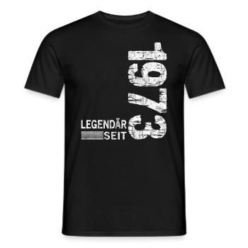Geburtstag Geboren 1973 Mann Legendär seit 1973 - Männer T-Shirt - Schwarz - Vorne - AI Model Male 178 light (178cm)