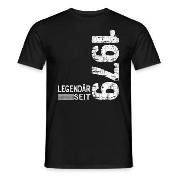 Geburtstag Geboren 1979 Mann Legendär seit 1979 - Männer T-Shirt - Schwarz - Vorne - AI Model Male 178 light (178cm)