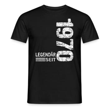 Geburtstag Geboren 1970 Mann Legendär seit 1970 - Männer T-Shirt - Schwarz - Vorne - AI Model Male 178 light (178cm)