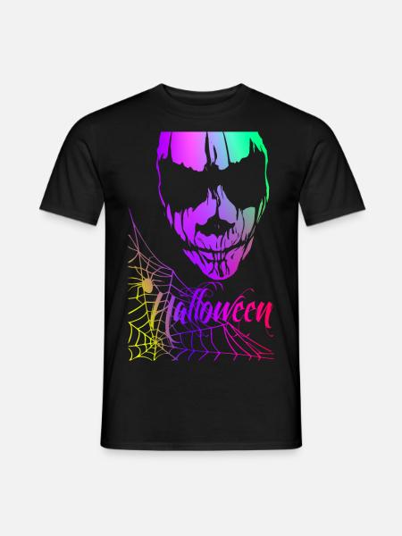 Scary Halloween – Rainbow - Men's T-Shirt - black