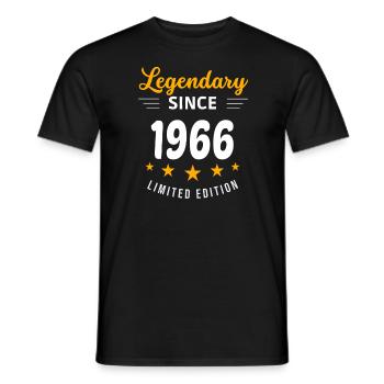 Legendary since 1966 - Men's T-Shirt - black - Front - AI Model Male 178 light (178cm)
