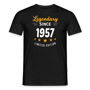 Légendaire depuis 1957 - T-shirt homme - noir - Devant - AI Model Male 178 light (178cm)