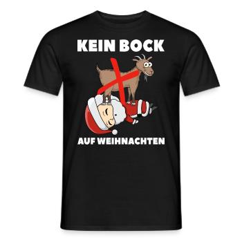 Kein Bock Auf Weihnachten - Männer T-Shirt - Schwarz - Vorne - AI Model Male 178 light (178cm)