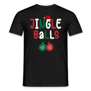Tinsel Tits And Jingle Balls - Drôle de Noël - T-shirt homme - noir - Devant - AI Model Male 178 light (178cm)