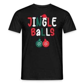 Tinsel Tits And Jingle Balls - Drôle de Noël - T-shirt homme - noir - Devant - AI Model Male 178 light (178cm)