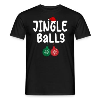 Tinsel Tits And Jingle Balls - Drôle de Noël - T-shirt homme - noir - Devant - AI Model Male 178 light (178cm)