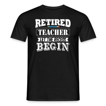 «Unsuccessful à la retraite laisse la récréation - T-shirt homme - noir - Devant - AI Model Male 178 light (178cm)
