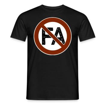 antifa italy italien - Männer T-Shirt - Schwarz - Vorne - AI Model Male 178 light (178cm)