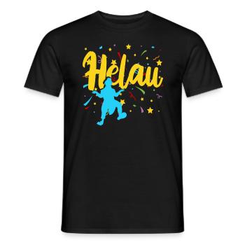 Helau - Männer T-Shirt - Schwarz - Vorne - AI Model Male 178 light (178cm)