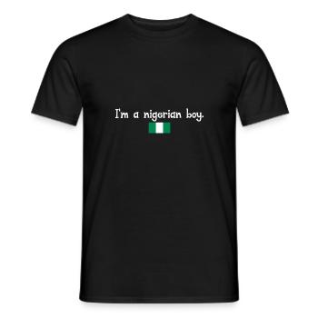 Je suis un garçon nigérian - T-shirt homme - noir - Devant - AI Model Male 178 light (178cm)