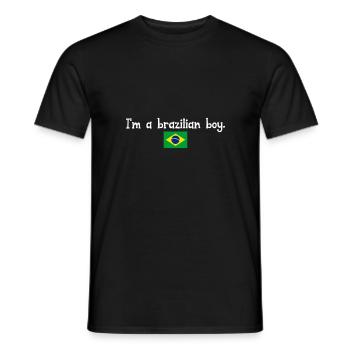 Je suis un garçon brésilien - T-shirt homme - noir - Devant - AI Model Male 178 light (178cm)