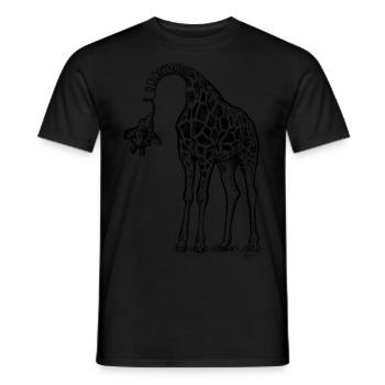 Springvertebrate - Men's T-Shirt - black - Front - AI Model Male 178 light (178cm)