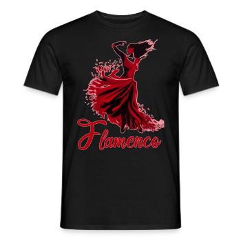 Flamenco Tanz Andalusien Spanischer Tanz - Männer T-Shirt - Schwarz - Vorne - AI Model Male 178 light (178cm)