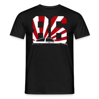 JDM AE86 Japan Domestic Market Car - Men's T-Shirt - black - Front - AI Model Male 178 light (178cm)