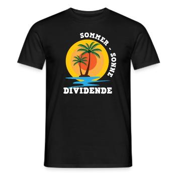 Sommer Sonne Dividende - Männer T-Shirt - Schwarz - Vorne - AI Model Male 178 light (178cm)