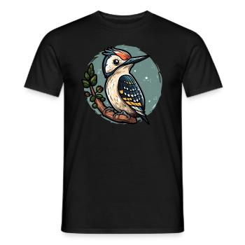 Sweet WoodpIcker / Pic - T-shirt homme - noir - Devant - AI Model Male 178 light (178cm)