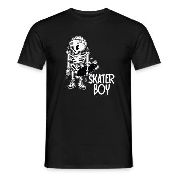 Skater Boy Skateboard Skateboarding Vintage - T-shirt homme - noir - Devant - AI Model Male 178 light (178cm)