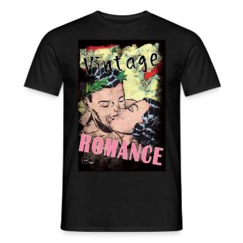 VINTAGE ROMANCE 3 BIS von Yume Origins - Männer T-Shirt - Schwarz - Vorne - AI Model Male 178 light (178cm)