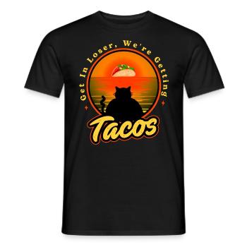 Entrez perdant, nous obtenons des tacos - T-shirt homme - noir - Devant - AI Model Male 178 light (178cm)