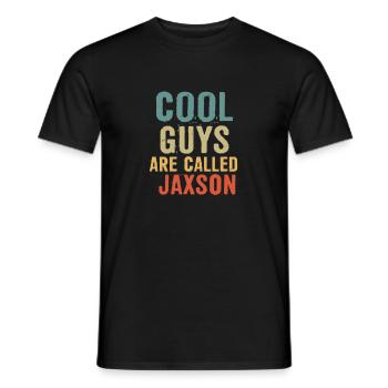 Les mecs cool s’appellent jaxson - T-shirt homme - noir - Devant - AI Model Male 178 light (178cm)