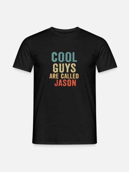 Cool guys are called Jason - Men's T-Shirt - black