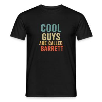 Les mecs cool s’appellent barrett - T-shirt homme - noir - Devant - AI Model Male 178 light (178cm)
