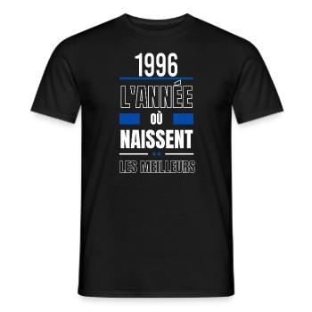 L'année où naissent les meilleurs 1996 - T-shirt homme - noir - Devant - AI Model Male 178 light (178cm)