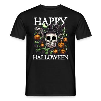 Halloween Happy Halloween - Men's T-Shirt - black - Front - AI Model Male 178 light (178cm)