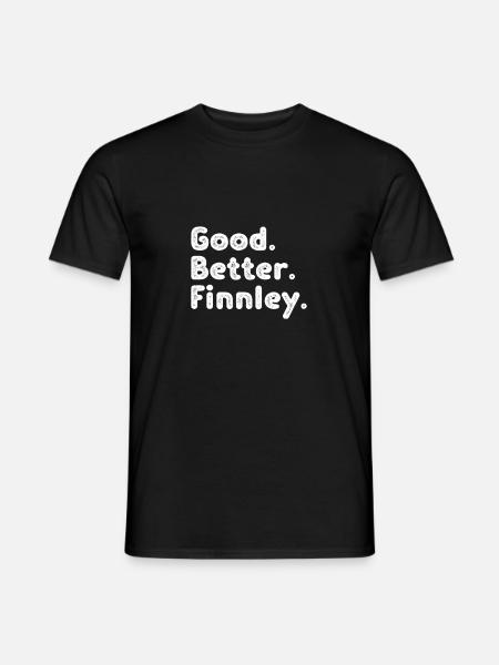 Good better Finnley - Männer T-Shirt - Schwarz