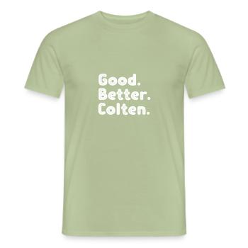 Good better Colten - Männer T-Shirt - Sage - Vorne - AI Model Male 178 light (178cm)