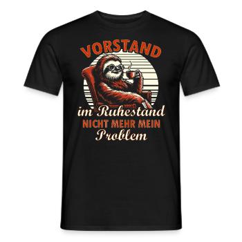 Vorstand Ruhestand - Männer T-Shirt - Schwarz - Vorne - AI Model Male 178 light (178cm)