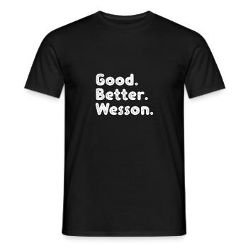 Cool guys are called Wesson - Männer T-Shirt - Schwarz - Vorne - AI Model Male 178 light (178cm)