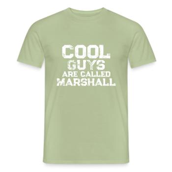 Cool guys are called Marshall - Men's T-Shirt - sage - Front - AI Model Male 178 light (178cm)