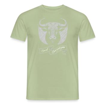 Beef bourguigon - Men's T-Shirt - sage - Front - AI Model Male 178 light (178cm)