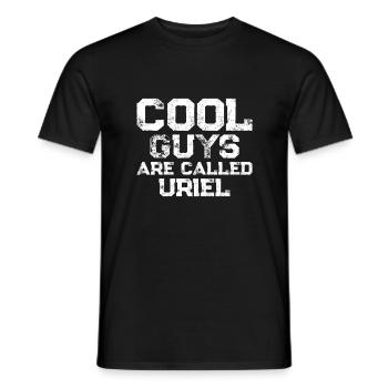Cool guys are called Uriel - Männer T-Shirt - Schwarz - Vorne - AI Model Male 178 light (178cm)