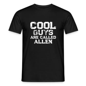 Cool guys are called Allen - Männer T-Shirt - Schwarz - Vorne - AI Model Male 178 light (178cm)