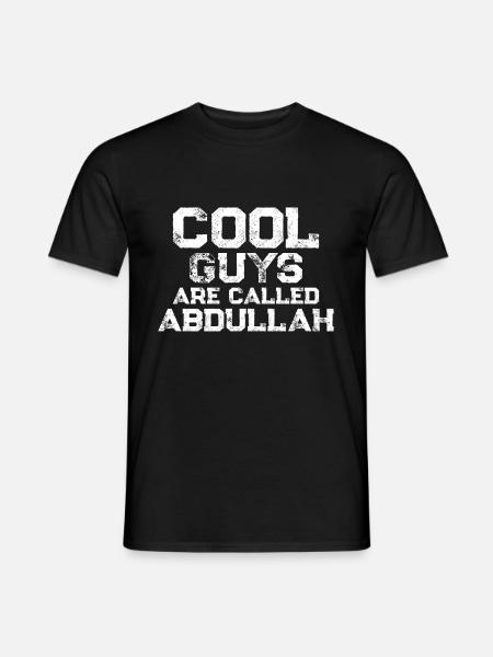 Cool guys are called Abdullah - Men's T-Shirt - black
