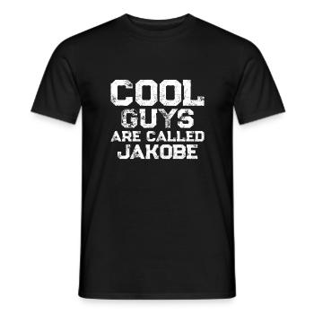 Cool guys are called Jakobe - Männer T-Shirt - Schwarz - Vorne - AI Model Male 178 light (178cm)