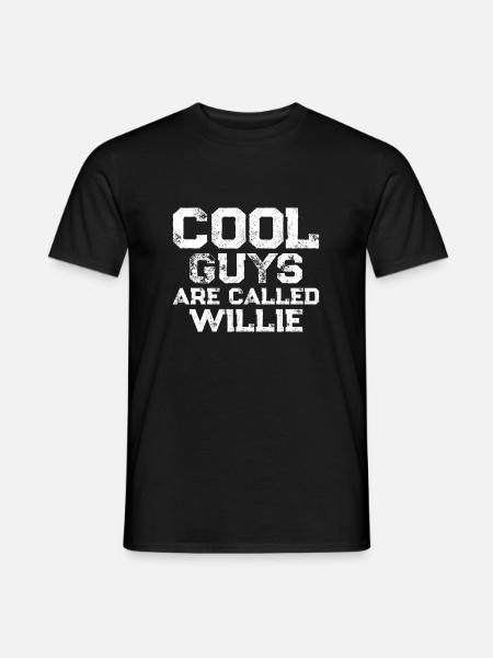 Cool guys are called Willie - Men's T-Shirt - black