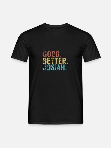 Good better Josiah - Männer T-Shirt - Schwarz