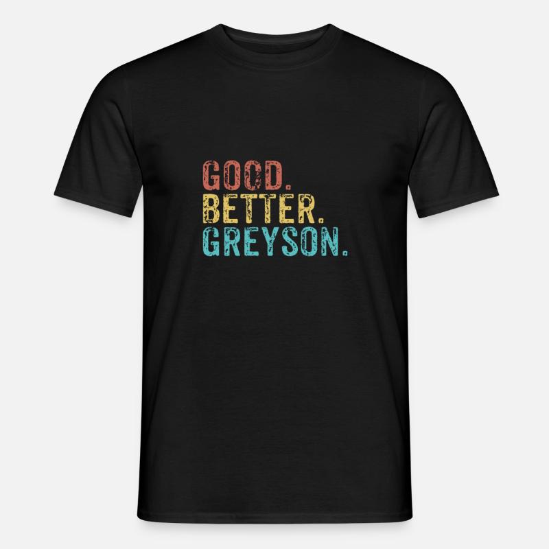 Good better Greyson - Men’s T-shirt - black