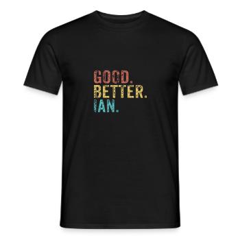 Good better Ian - Men's T-Shirt - black - Front - AI Model Male 178 light (178cm)