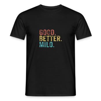 Good better Milo - Männer T-Shirt - Schwarz - Vorne - AI Model Male 178 light (178cm)