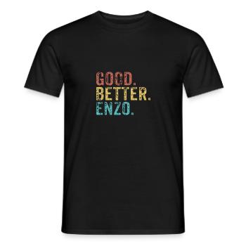 Good better Enzo - Männer T-Shirt - Schwarz - Vorne - AI Model Male 178 light (178cm)