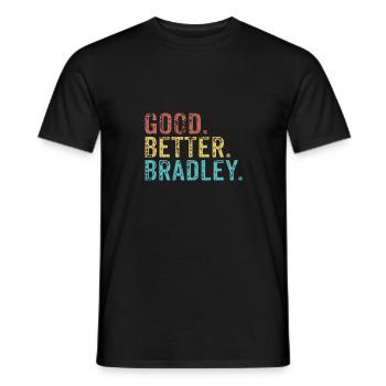 Les gars cool s’appellent bradley - T-shirt homme - noir - Devant - AI Model Male 178 light (178cm)